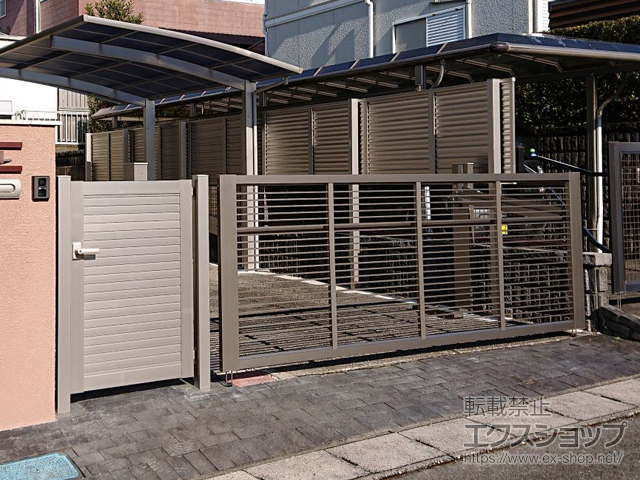 三重県松阪市ののカーゲート ラビーネ1型 電動式 施工例