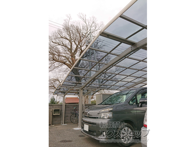 茨城県つくばみらい市ののカーポート レイナトリプルポートグラン　積雪〜20cm対応 施工例