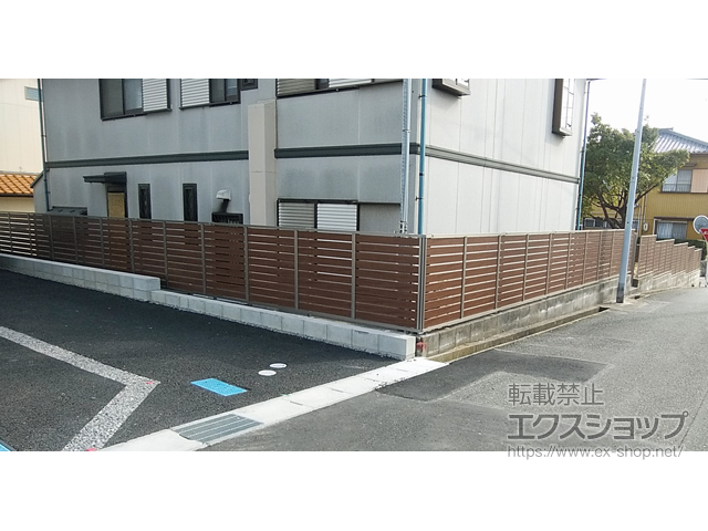愛知県半田市ののフェンス・柵 モクハイフェンス フリーポールタイプ 施工例