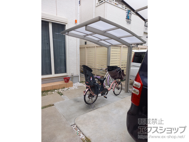 千葉県流山市ののサイクルポート・駐輪場 プレシオスポート ミニ 積雪〜20cm対応 施工例