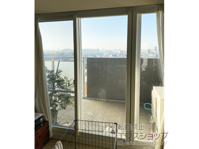 大阪府守口市のの二重窓（内窓） インプラス 引違い窓 3枚建（外内内仕様） 施工例