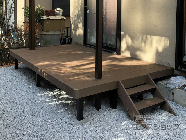 東京都日野市ののウッドデッキ リウッドデッキ 200 施工例