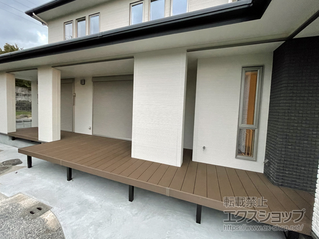 福岡県田川市ののウッドデッキ リウッドデッキ 200 施工例