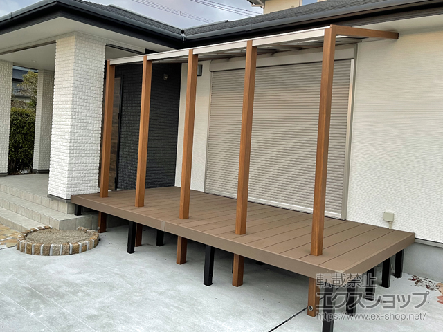 福岡県田川市ののウッドデッキ リウッドデッキ 200 施工例