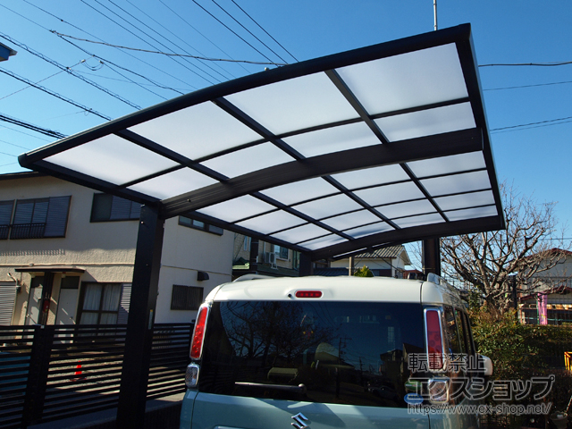 神奈川県平塚市ののカーポート プレシオスポート 積雪〜20cm対応 施工例