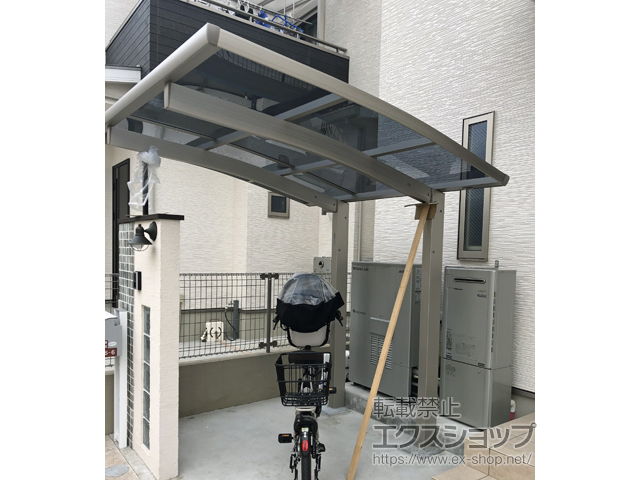 大阪府枚方市ののサイクルポート・駐輪場 プレシオスポート ミニ 積雪〜20cm対応 施工例