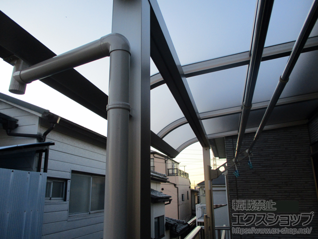 千葉県船橋市ののバルコニー・ベランダ屋根 プレシオステラスII R型 屋根タイプ 単体 積雪〜20cm対応 施工例