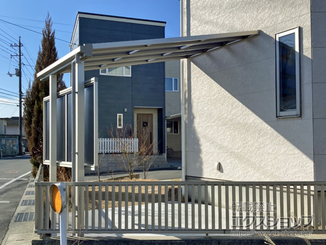 岡山県倉敷市ののテラス屋根 ソラリア F型 テラスタイプ 単体 積雪〜20cm対応 施工例