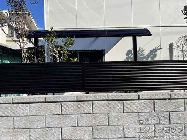 岡山県岡山市ののテラス屋根 プレシオステラスII R型 テラスタイプ 単体 積雪〜20cm対応 施工例