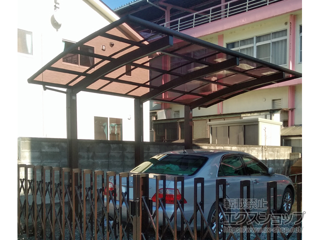 福島県東白川郡棚倉町ののカーポート レイナポートグラン50 積雪〜50cm対応 施工例