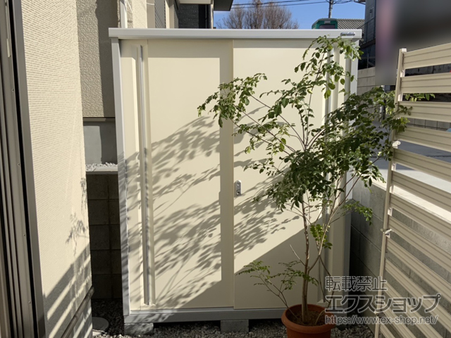 神奈川県相模原市のの物置・屋外倉庫 シンプリー 一般型 1520×515×1903（MJX-155E） MJX-155E-FW 施工例