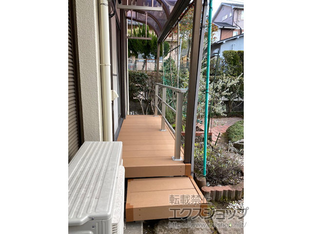 鹿児島県鹿児島市ののウッドデッキ リウッドデッキ 200 施工例