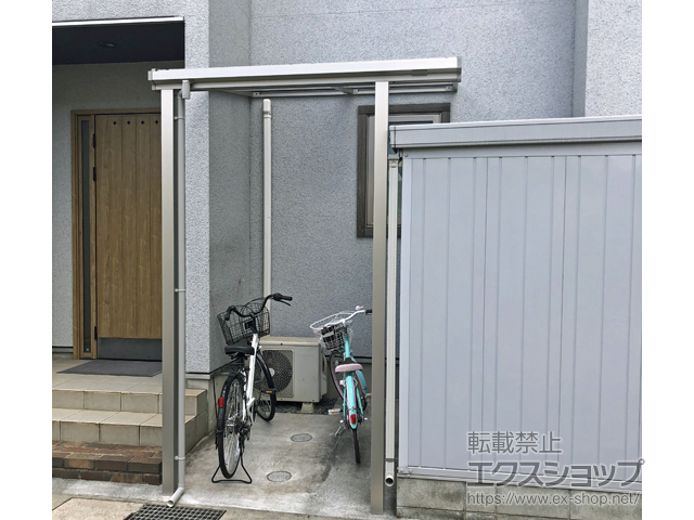 広島県福山市ののテラス屋根 ソラリア F型 テラスタイプ 単体 積雪〜20cm対応 施工例