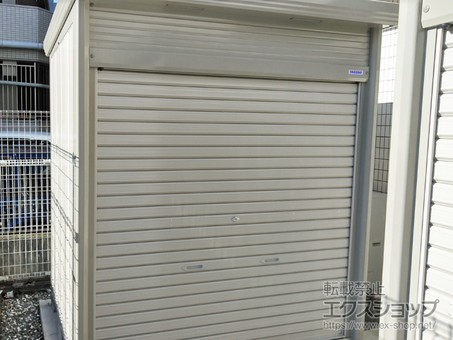 埼玉県さいたま市のの物置・屋外倉庫 Mr.ストックマンダンディ (シャッター扉) 一般型 1832×1590×2110 NDE-1815-W 施工例