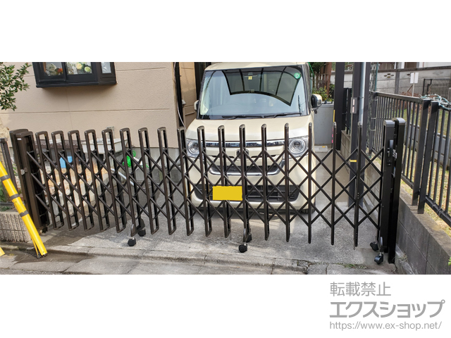 東京都小平市ののカーゲート レイオス1型 ノンレール 片開き 38S 施工例