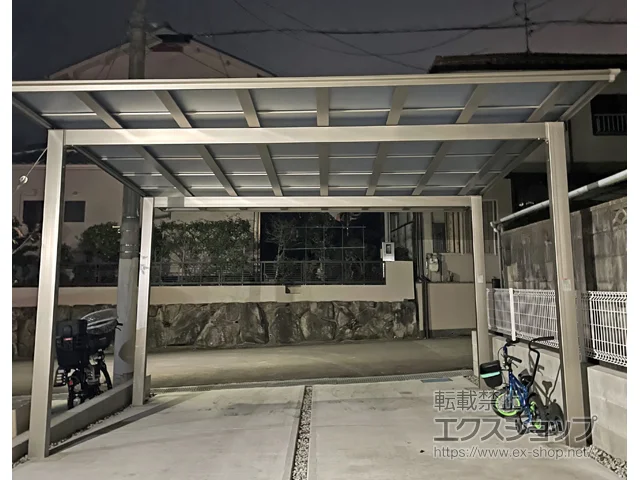 兵庫県川西市のValue Selectのカーポート ソリッドポート ワイド 積雪～20cm対応 施工例