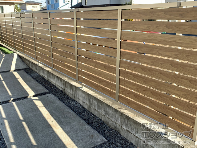 栃木県下都賀郡壬生町ののフェンス・柵 モクハイフェンス・自由柱施工 施工例