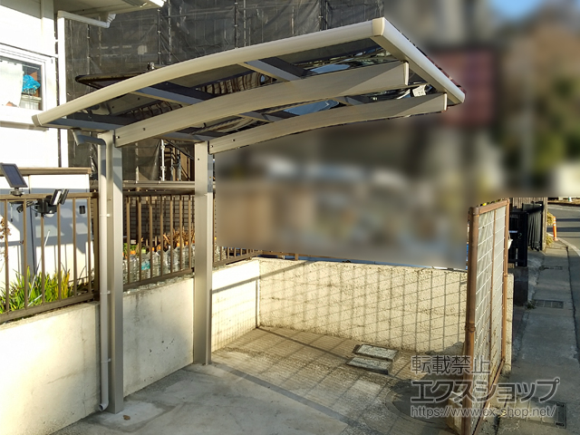 神奈川県海老名市ののサイクルポート・駐輪場 プレシオスポート ミニ 積雪〜20cm対応 施工例