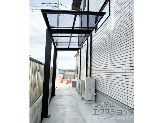 千葉県山武市ののテラス屋根 フーゴF 独立テラスタイプ 単体 積雪〜20cm対応 施工例