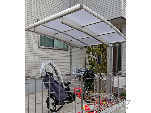 千葉県松戸市ののサイクルポート・駐輪場 プレシオスポート ミニ 積雪〜20cm対応 施工例