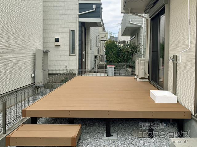 東京都調布市ののウッドデッキ リウッドデッキ 200 施工例