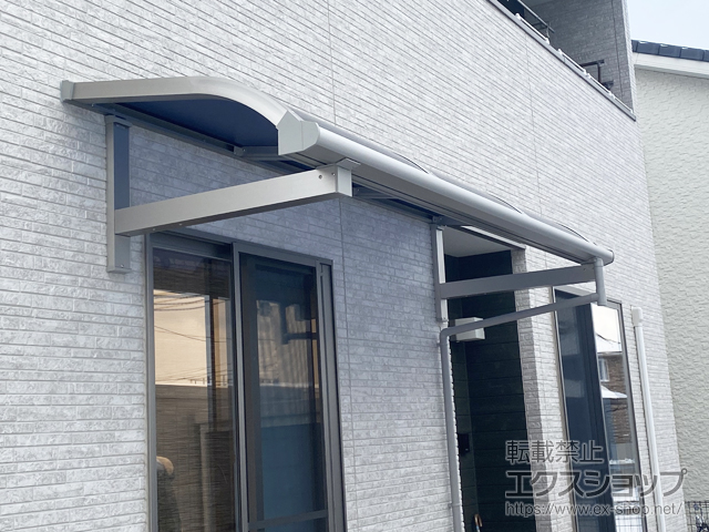 宮城県名取市ののテラス屋根 ソラリア R型 ルーフタイプ 単体 積雪〜20cm対応 施工例