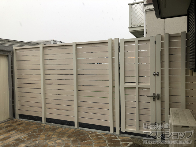 山梨県甲斐市のの門扉 マイティ門扉タイプA 隙間10mm 施工例