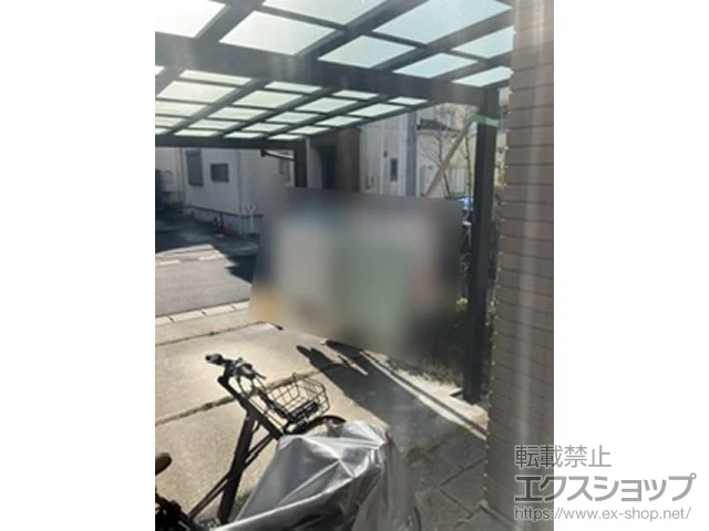 愛知県瀬戸市のYKKAPのカーポート エフルージュ ツイン FIRST 積雪～20cm対応 施工例