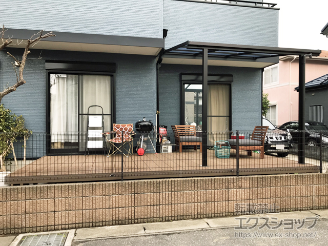 茨城県龍ケ崎市ののウッドデッキ リウッドデッキ 200 施工例