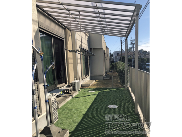 千葉県松戸市ののフェンス・柵 フェンスAB TS2型 縦スリット2 フリーポールタイプ 施工例