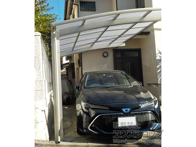 神奈川県横浜市ののカーポート プレシオスポート 積雪〜20cm対応 施工例