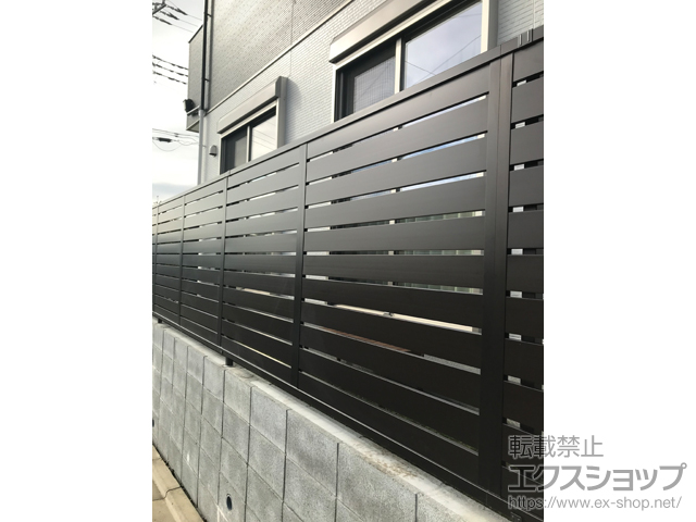 東京都稲城市ののフェンス・柵 シャトレナ 1型 フリー支柱タイプ 施工例