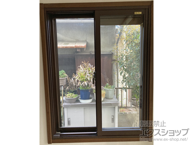 大阪府高槻市のの二重窓（内窓）、玄関ドア インプラス 引違い窓 2枚建 施工例