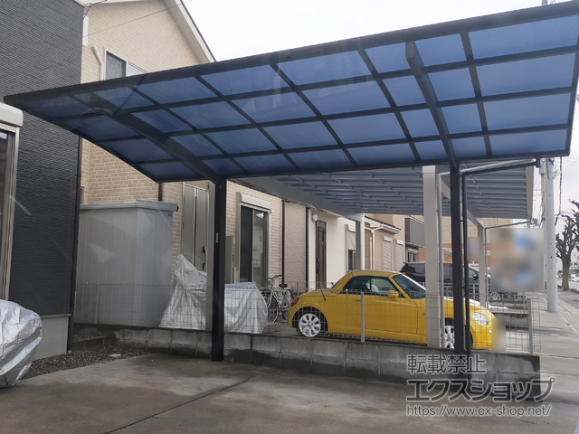 滋賀県彦根市ののカーポート プレシオスポート 積雪〜20cm対応 施工例