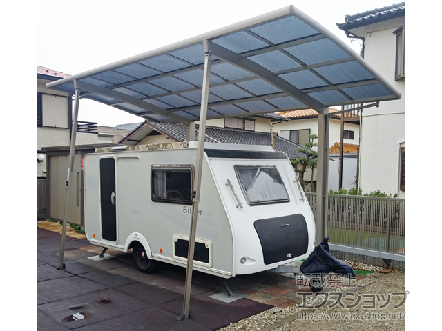 千葉県佐倉市ののカーポート ネスカR 積雪〜20cm対応 台風補償付 施工例