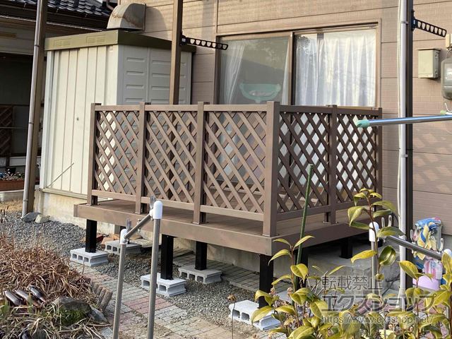 広島県東広島市ののウッドデッキ マージウッドデッキ 施工例