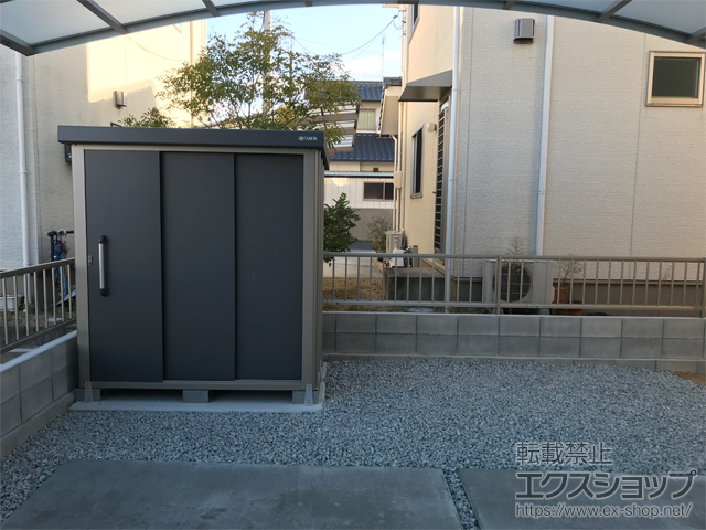 岡山県岡山市のの物置・屋外倉庫 エスケーエイト SK8-70 一般型 1800×1200×1940 SK8-70-GK 施工例