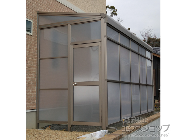 三重県鈴鹿市ののストックヤード スピーネストックヤードF型 パネルタイプ ヤード仕様 積雪〜20ｃｍ対応 施工例