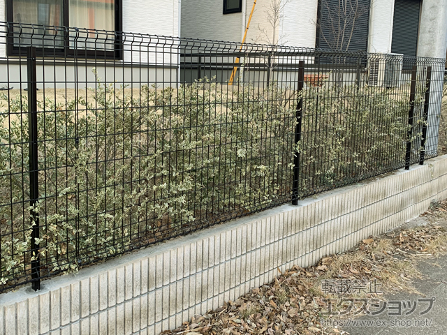 茨城県つくば市ののフェンス・柵 ユメッシュHR型 フリー支柱タイプ 施工例