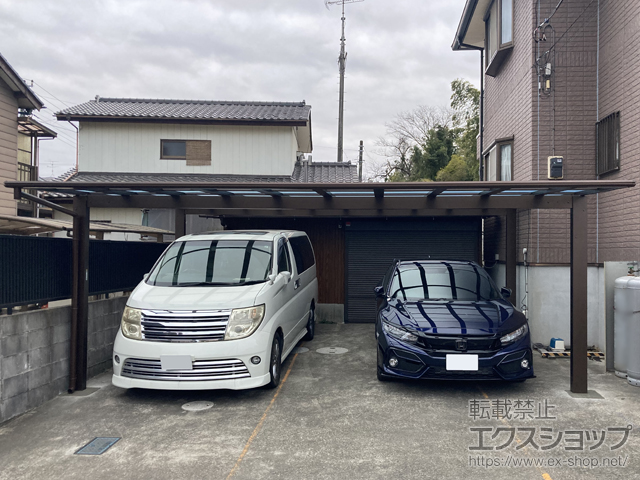 千葉県市原市ののカーポート エフルージュ ツイン FIRST 積雪〜20cm対応 施工例