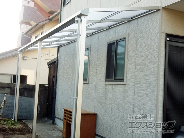 山口県周南市ののテラス屋根 ソラリア F型 テラスタイプ 連棟 積雪〜20cm対応 施工例