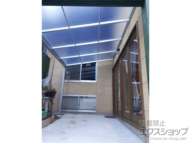 福岡県福岡市ののテラス屋根 ソラリア F型 テラスタイプ 単体 積雪〜20cm対応 施工例