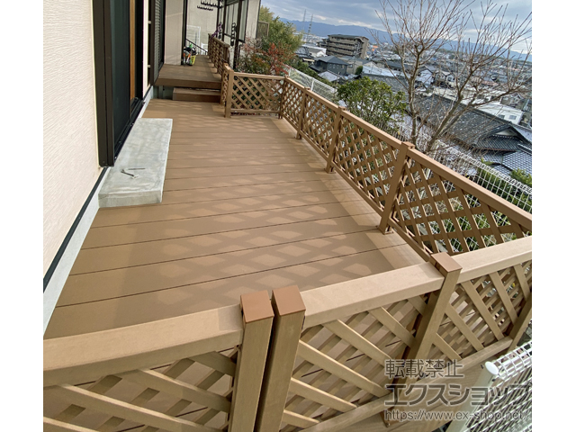 大阪府和泉市ののウッドデッキ リウッドデッキ 200 施工例