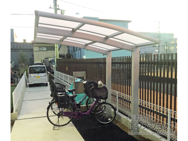 埼玉県草加市ののサイクルポート・駐輪場 レイナポートグランミニ 積雪〜20cm対応 施工例