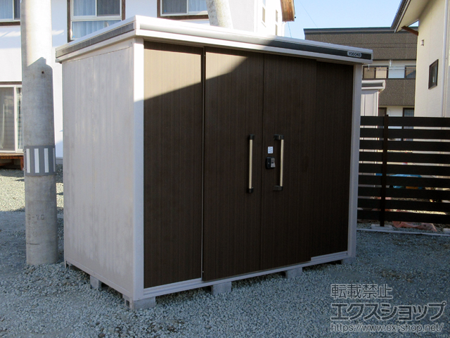 岩手県奥州市のの物置・屋外倉庫 エルモ 積雪型 2570×1520×2120（LMDS-2515） LMDS-2515-DW 施工例