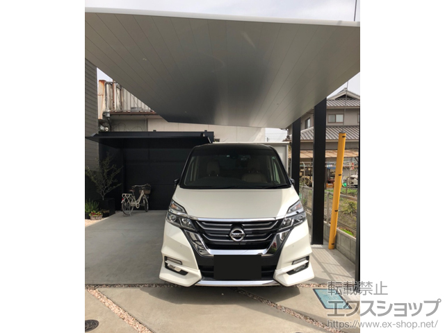広島県福山市ののカーポート カーポートSC 積雪〜20cm対応 施工例