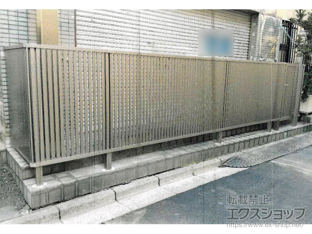 東京都江東区ののフェンス・柵 フェンスAB TS1型 縦スリット1 フリーポールタイプ 施工例