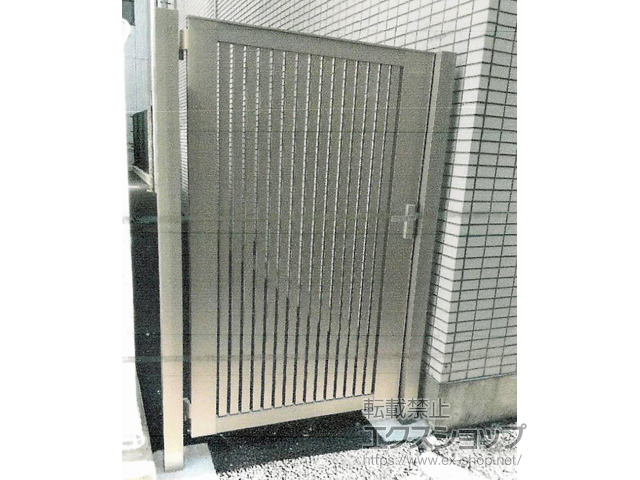 東京都江東区のの門扉 開き門扉AB TS1型 片開き 柱使用 施工例