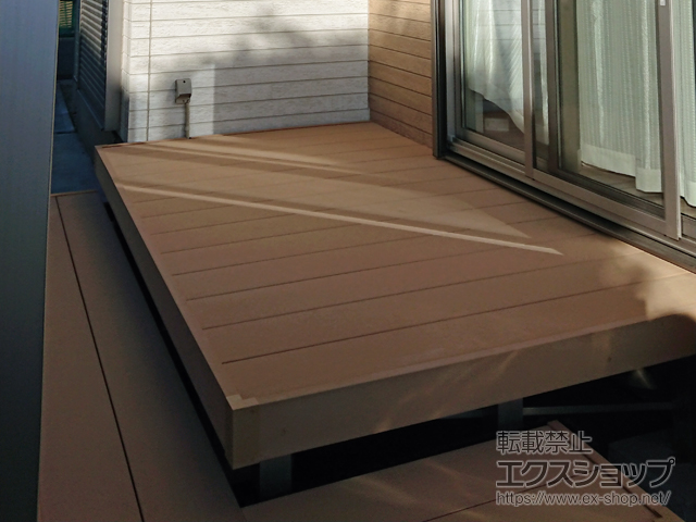 東京都武蔵村山市ののウッドデッキ リウッドデッキ 200 施工例