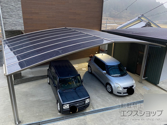 岡山県勝田郡勝央町ののカーポート レイナトリプルポートグラン　積雪〜20cm対応 施工例